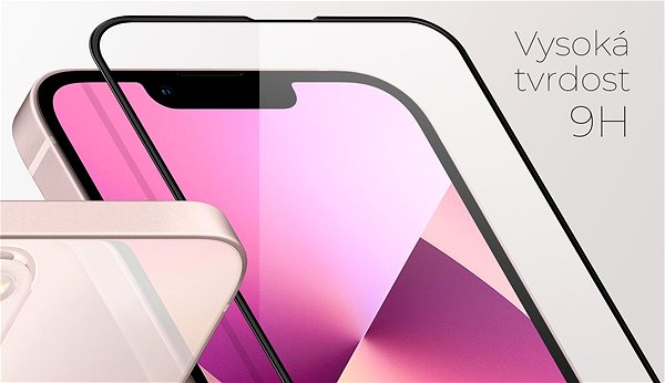 Üvegfólia Tempered Glass Protector az iPhone 13 mini készülékhez, hajlékony keret + kameravédő (Case Friendly) Jellemzők/technológia