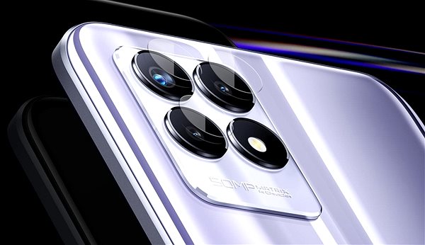 Üvegfólia Tempered Glass Protector a Realme 8i készülékhez, keretes, fekete + üveg a kamerára Jellemzők/technológia