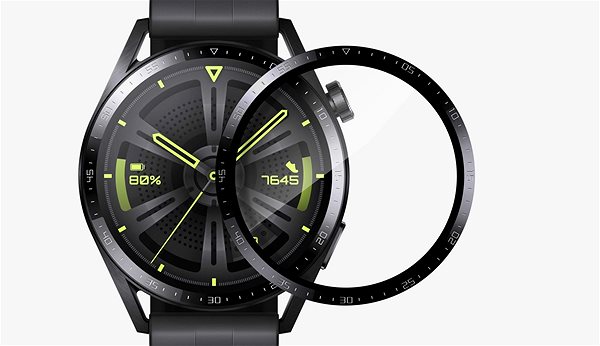 Glass Screen Protector Tempered Glass Protector for Huawei Watch GT 3 46mm - 3D Glass. Waterproof Screen
