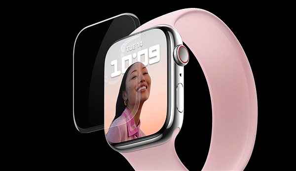 Glass Screen Protector Tempered Glass Protector for Apple Watch 7 41mm - 3D Glass, Waterproof Screen
