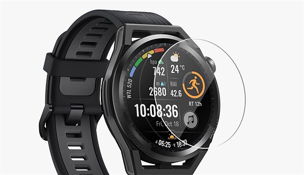 Schutzglas Tempered Glass Protector 0,3 mm für Huawei Watch GT Runner - wasserdicht Screen