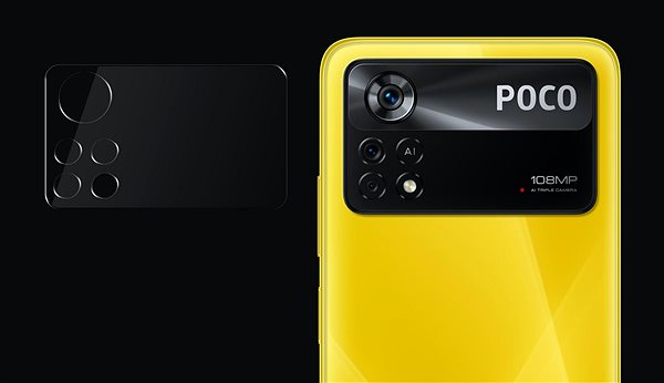 Üvegfólia Tempered Glass Protector POCO X4 Pro 5G üvegfólia + kamera védő fólia - Case Friendly Képernyő