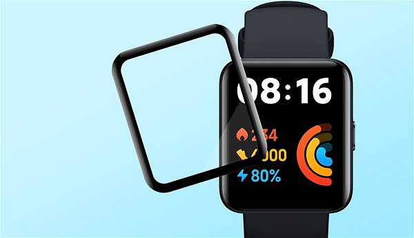 Üvegfólia Tempered Glass Protector a POCO Watch okosórához - 3D Glass, vízálló Képernyő