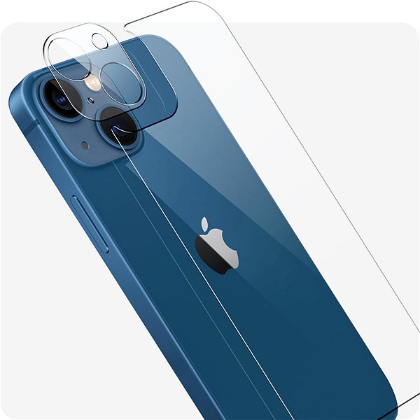 Kamera védő fólia Tempered Glass Protector az iPhone 13 készülékhez + kameravédő Képernyő