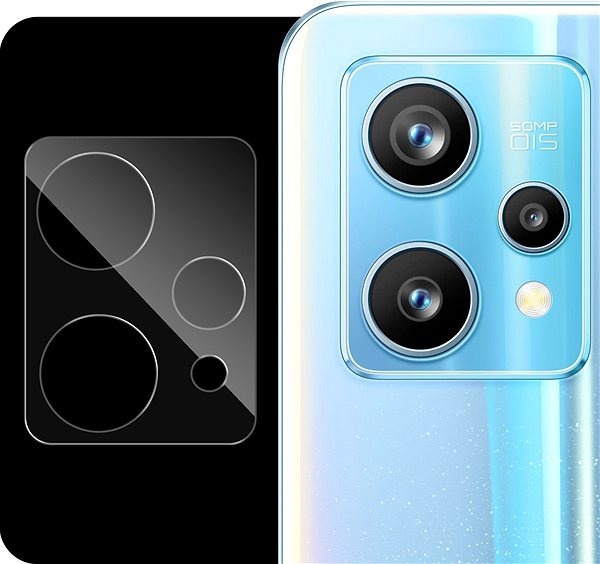 Ochranné sklo Tempered Glass Protector na Realme 9 Pro+/9 4G + sklo na kameru (Case Friendly) ...