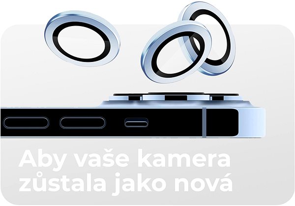 Objektiv-Schutzglas Tempered Glass Protector Saphir für iPhone 12 Pro Kamera, grau, 0,3 Karat ...