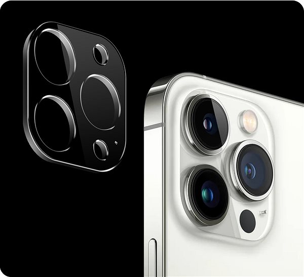 Üvegfólia Tempered Glass Protector iPhone 12 Pro Max üvegfólia + kamera védő fólia - keret, Case Friendly ...