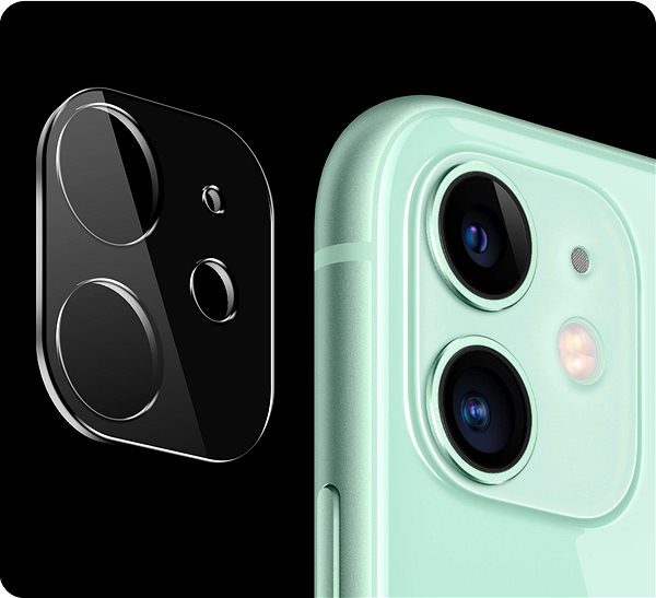 Üvegfólia Tempered Glass Protector iPhone 11 üvegfólia + kamera védő fólia - keret, Case Friendly ...