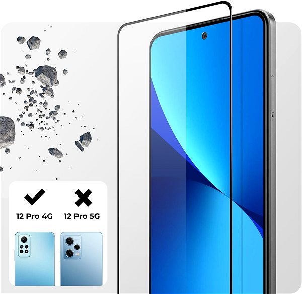 Glass Screen Protector Tempered Glass Protector for Xiaomi Redmi Note 12 Pro 4G + camera glass ...
