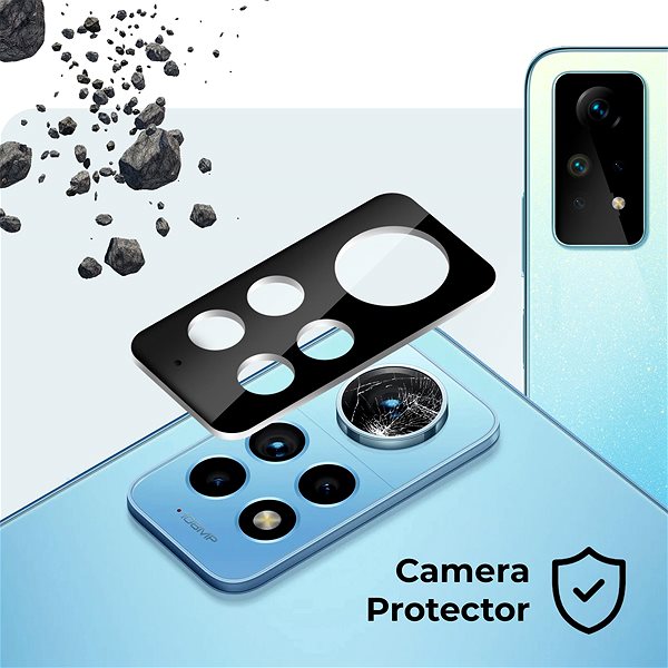 Glass Screen Protector Tempered Glass Protector for Xiaomi Redmi Note 12 Pro 4G + camera glass ...
