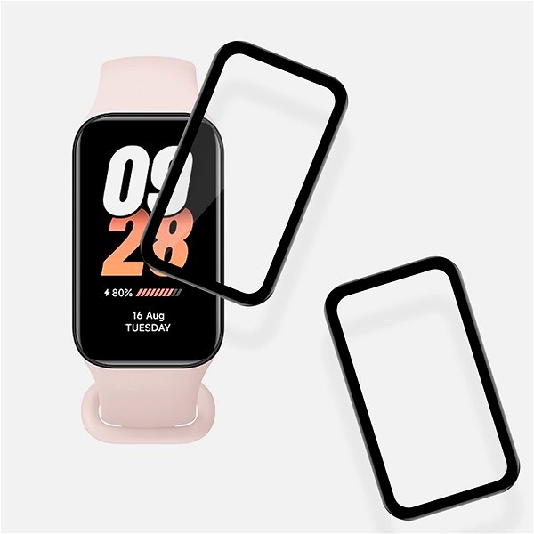 Glass Screen Protector Tempered Glass Protector for Xiaomi Smart Band 8 Active, waterproof (2pcs in pack) ...