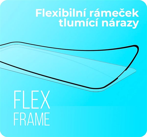 Kamera védő fólia Tempered Glass Protector az iPhone 14-hez, 3D FlexFrame + üveg a kamerára ...