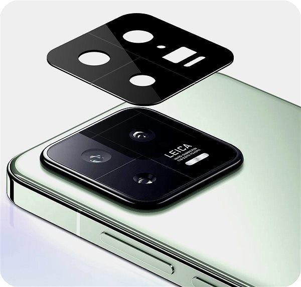 Objektiv-Schutzglas Tempered Glass Protector für Xiaomi 13, schwarz (Case Friendly) ...