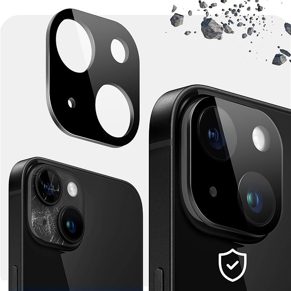 Kamera védő fólia Tempered Glass Protector az iPhone 12 kamerájához, kompatibilis a tokkal ...