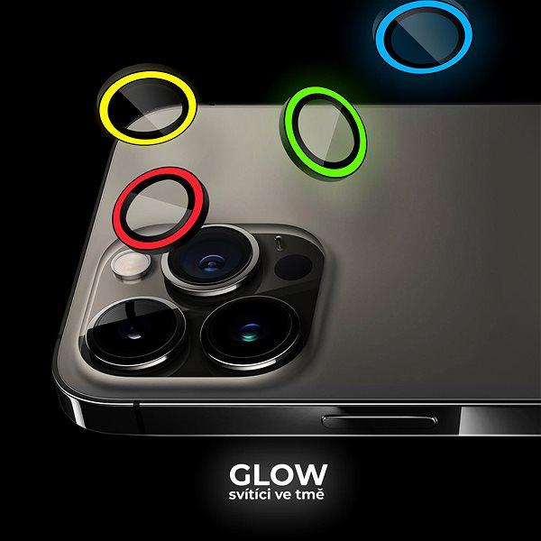 Kamera védő fólia Tempered Glass Protector iPhone 14 Pro Max / 14 Pro, fényes ...
