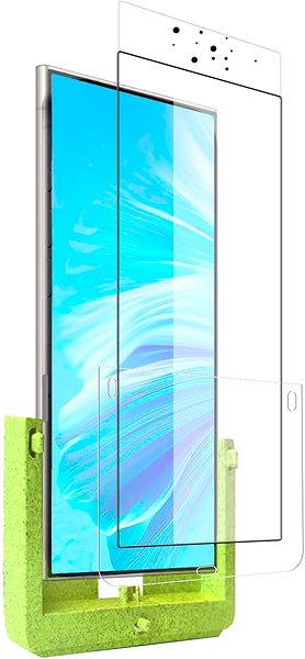 Glass Screen Protector TGP for Samsung S24 Ultra (SELF-INSTALLING APP) compatible with the case PLA