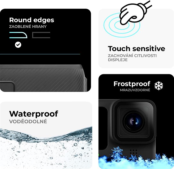 Glass Screen Protector Tempered Glass Protector for DJI Osmo Action 5 Pro (Waterproof + Frostproof) ...