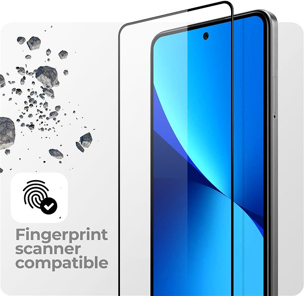 Glass Screen Protector Tempered Glass Protector for Xiaomi 14T, compatible with the reader ...