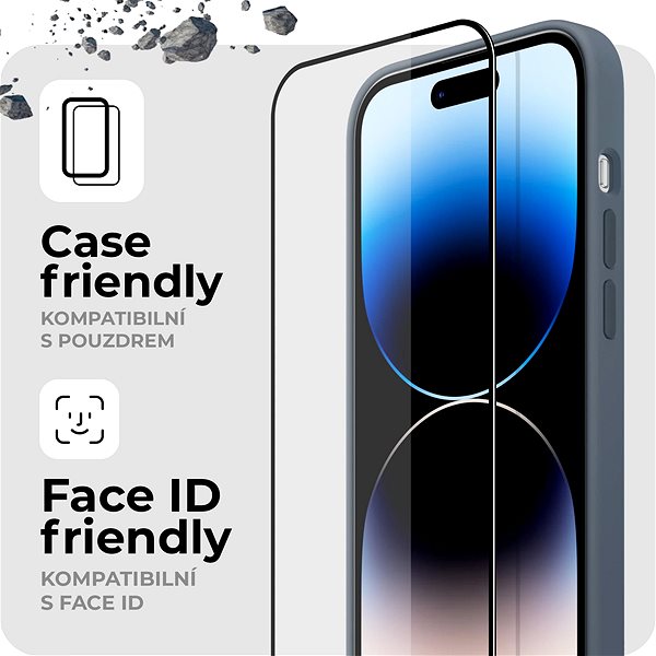 Glass Screen Protector Tempered Glass Protector for iPhone 16 Plus / iPhone 15 Plus, compatible with the case ...