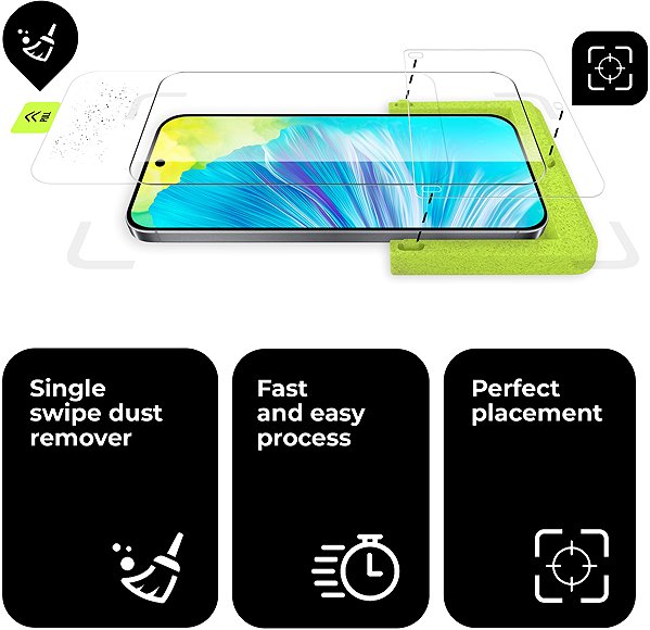 Glass Screen Protector TGP for Xiaomi Redmi Note 13 Pro 5G (SELF-INSTALLING APP) compatible with the case ...