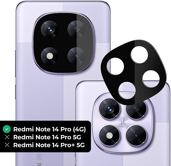 Glass Screen Protector Tempered Glass Protector for Xiaomi Redmi Note 14 Pro 4G (compatible with the case) ...