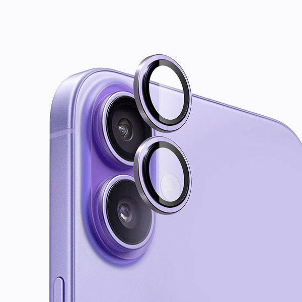 Glass Screen Protector Tempered Glass Protector for iPhone 17 / 16 / 16 Plus, purple ...