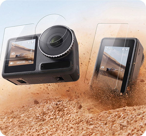 Glass Screen Protector Tempered Glass Protector for DJI Osmo Action 6, waterproof ...