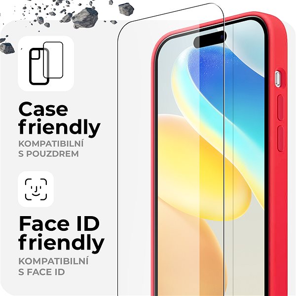 Glass Screen Protector Tempered Glass Protector for iPhone 16 Pro Max (Case Friendly) ...