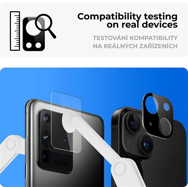 Objektiv-Schutzglas Tempered Glass Protector für iPhone 16 Pro / 16 Pro Max (Case Friendly und Flash) schwarz ...