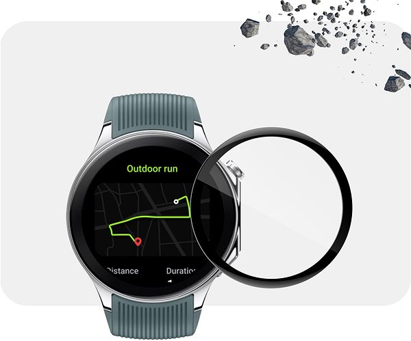 Schutzglas Tempered Glass Protector für OnePlus Watch 2, wasserdicht ...