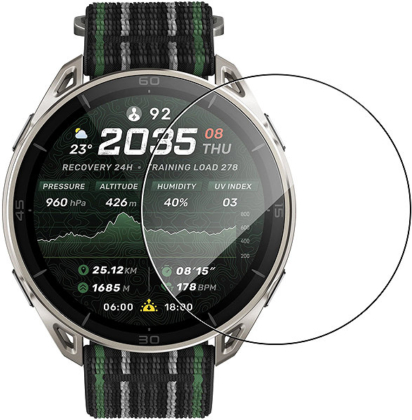 Glass Screen Protector Tempered Glass Protector for Amazfit Cheetah 2 Ultra ...