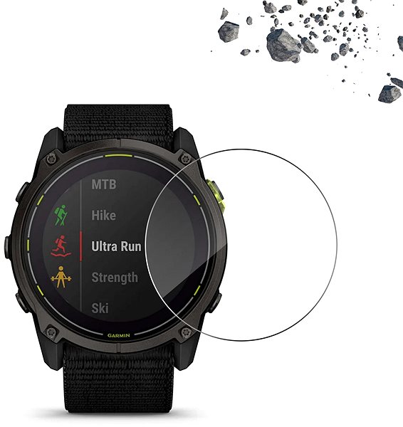 Glass Screen Protector Tempered Glass Protector for Garmin Enduro 3, waterproof ...
