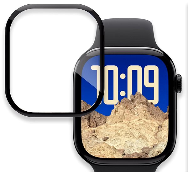 Glass Screen Protector Tempered Glass Protector for Apple Watch 10 46mm, water resistant ...