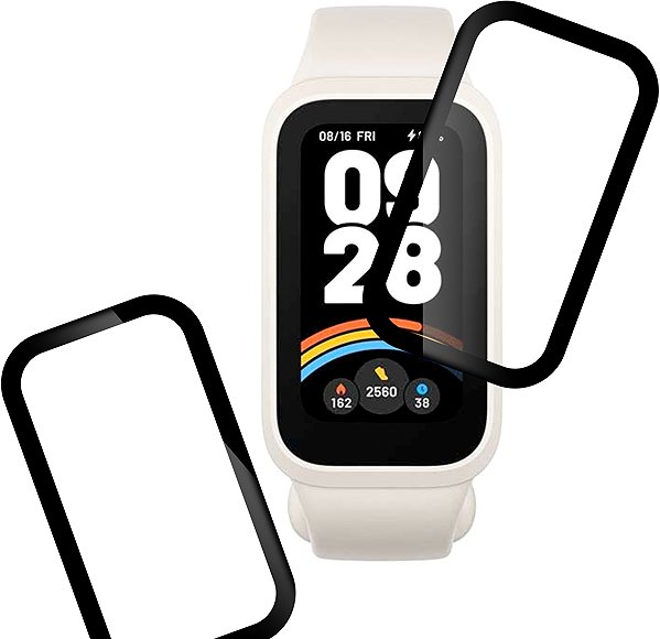Glass Screen Protector Tempered Glass Protector for Xiaomi Smart Band 9 Active, waterproof (2pcs in pack) ...