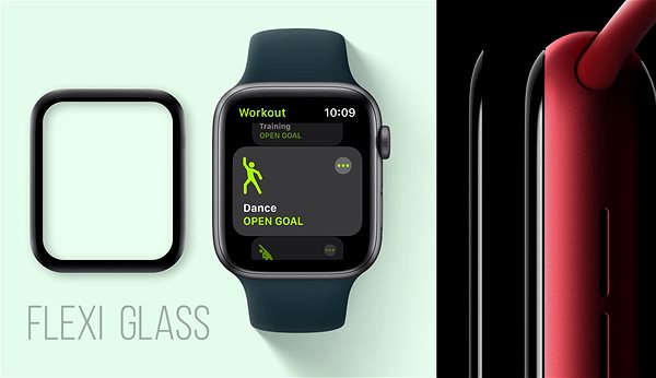 Ochranné sklo Tempered Glass Protector na Apple Watch 4/5/6/SE 44 mm, vodoodolné + inštalačný rámček ...