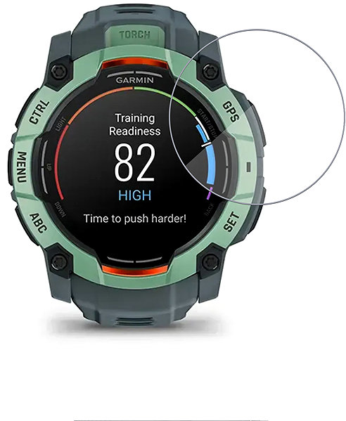 Glass Screen Protector Tempered Glass Protector for Garmin Instinct 3 50mm AMOLED, waterproof ...