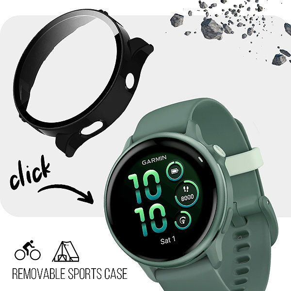 Glass Screen Protector Tempered Glass Protector for Garmin Vivoactive 6 ...