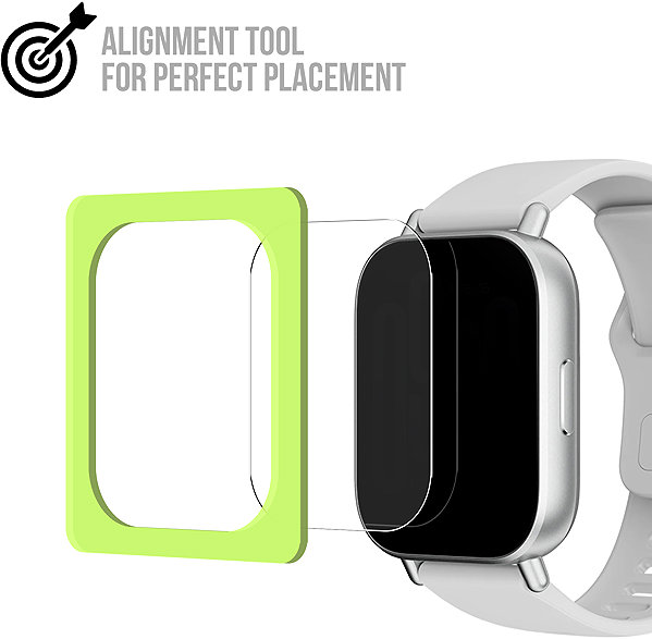 Glass Screen Protector Tempered Glass Protector for Xiaomi Redmi Watch 5 Active, waterproof + applicator ...