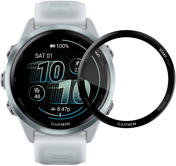 Glass Screen Protector Tempered Glass Protector for Garmin Forerunner 570, water resistant ...