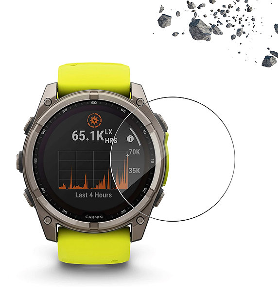 Glass Screen Protector Tempered Glass Protector for Garmin Fenix 8 Pro 47 mm ...