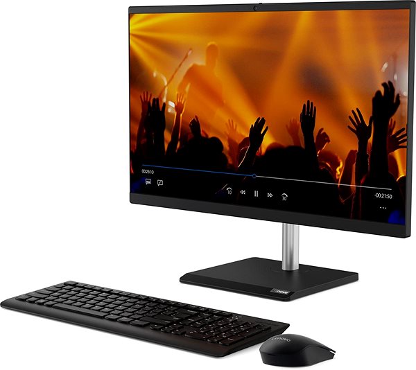 All In One PC Lenovo V50a-24IMB Raven Black Lateral view