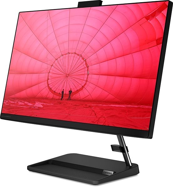 All In One PC Lenovo IdeaCentre 3 24ADA6 Black Lateral view