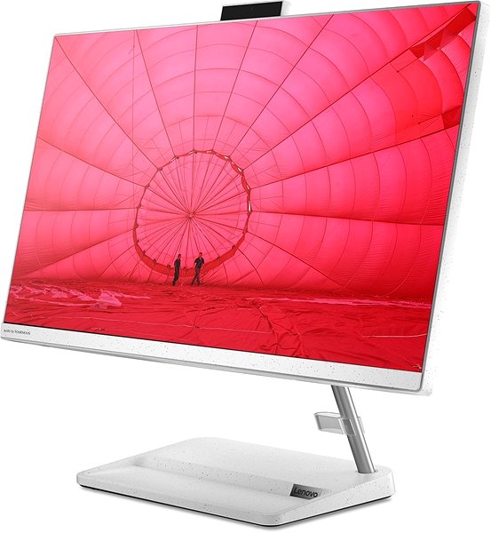 All In One PC Lenovo IdeaCentre 3 24ADA6 White Lateral view