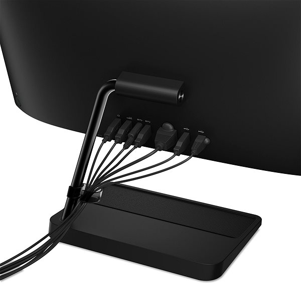 All In One PC Lenovo IdeaCentre 3 24ADA6 Black Connectivity (ports)
