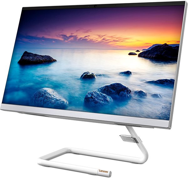 All In One PC Lenovo IdeaCentre 3 24IIL5 Foggy White Lateral view