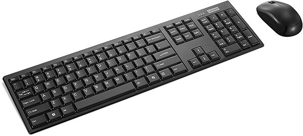 Keyboard and Mouse Set Lenovo 100 USB-A Wireless Combo - US ...