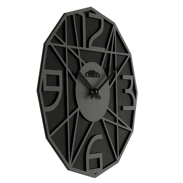Wall Clock Glamorous Design E07P.4244.9091 Lateral view