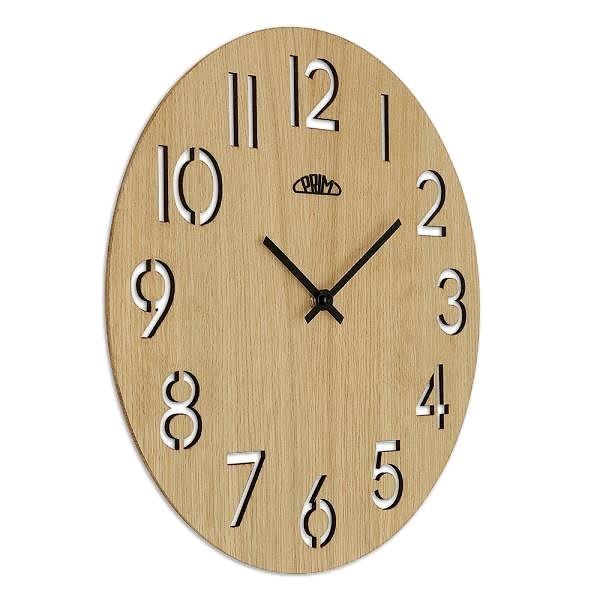 Wall Clock Authentic Veneer E07P.4242.51 Lateral view