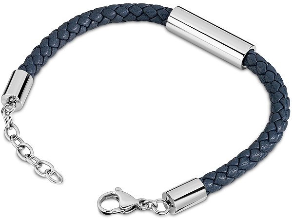 Timberland Men's Blue Leather Bracelet TDAGB0001806.