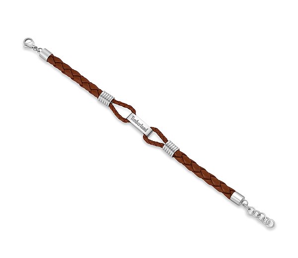 Timberland Men's Leather Bracelet Brown TDAGB0003001.
